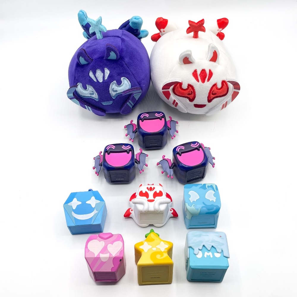 Roblox Blox Fruits Mini Figures Kitsune Plush Fox Various PVC PhatMojo Lot 11x